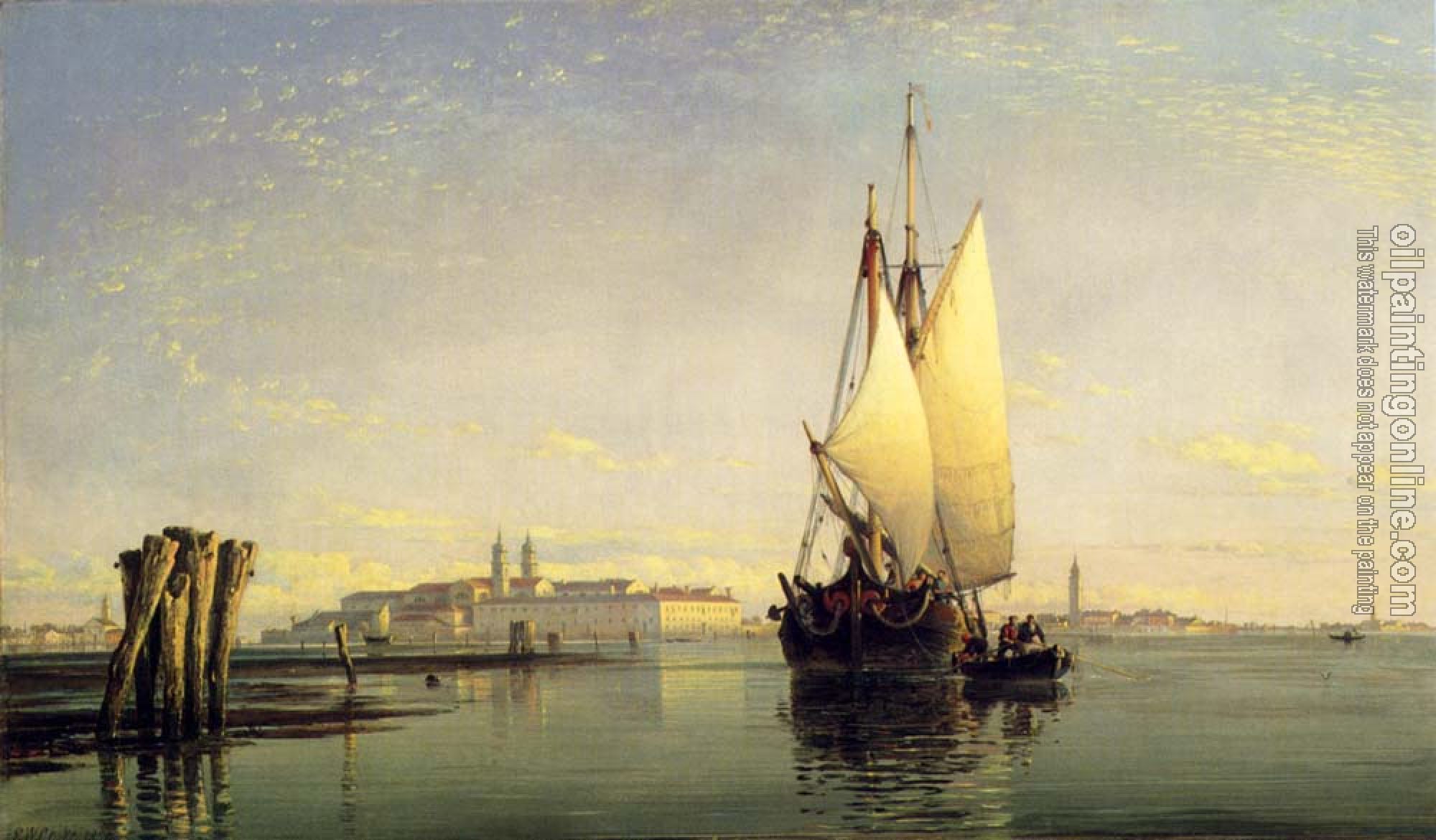 Edward William Cooke - On The Lagoon Of Venice